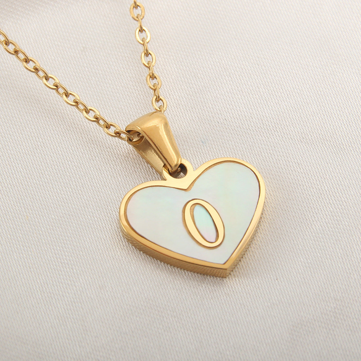 Letter Heart-shaped Necklace