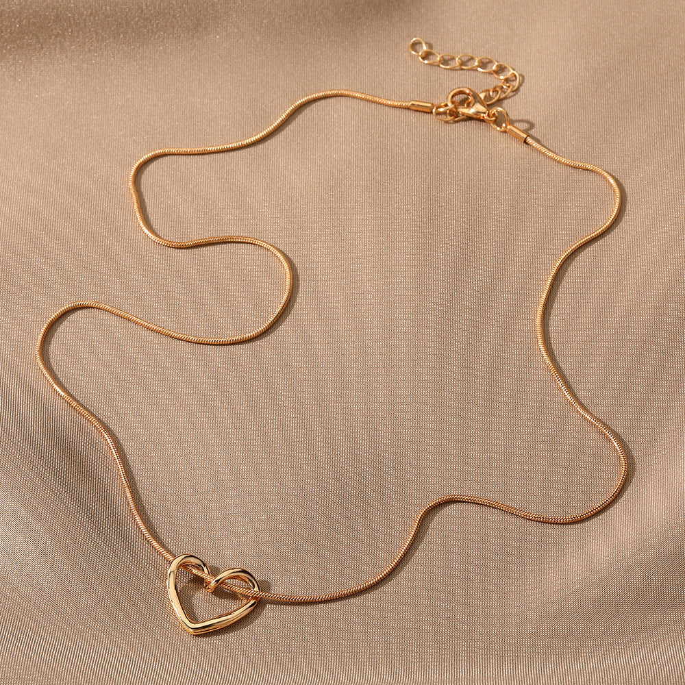 Hollow Heart Necklace For Women