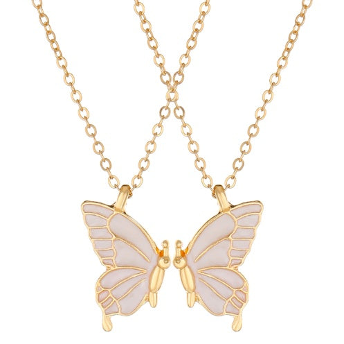 Oil Drip Butterfly Necklace