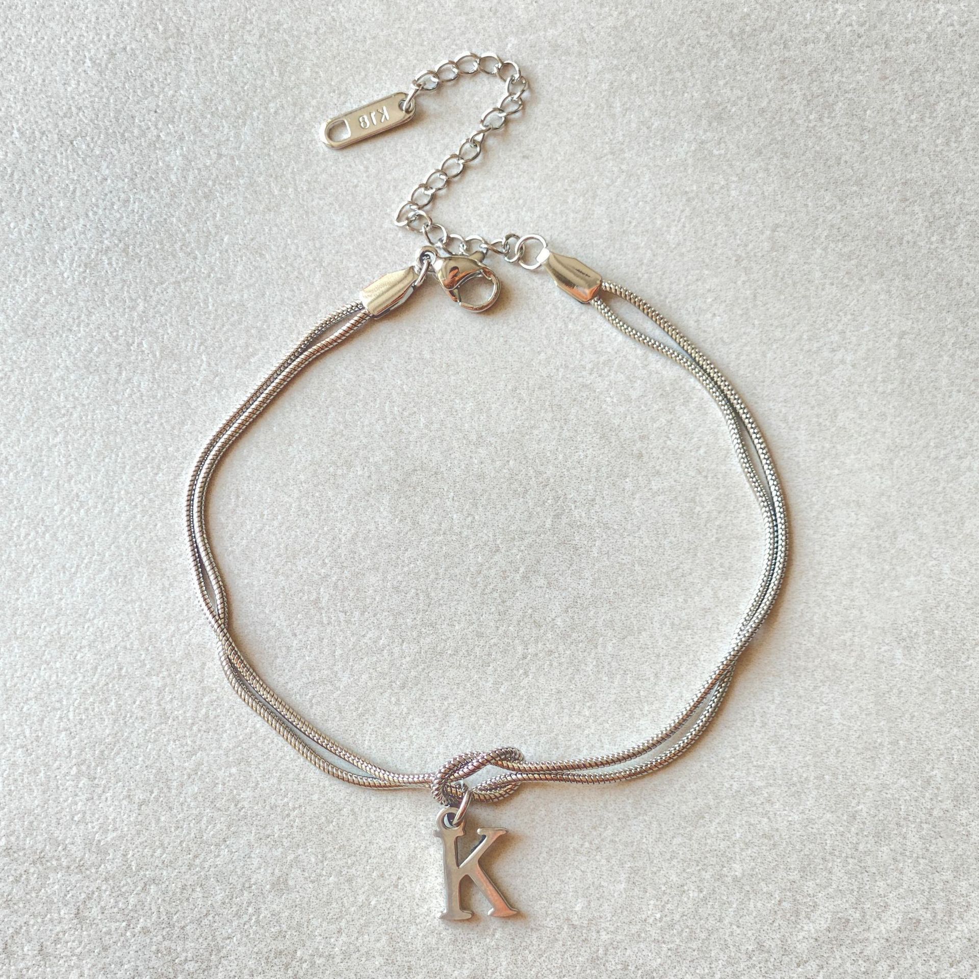 Dainty Snake Chain Charm Bracelet