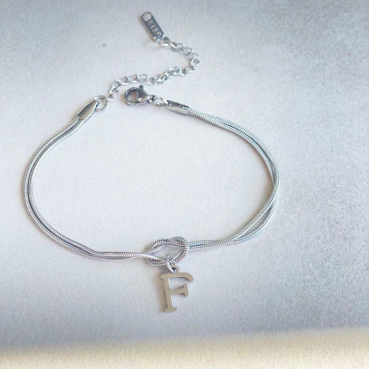 Dainty Snake Chain Charm Bracelet