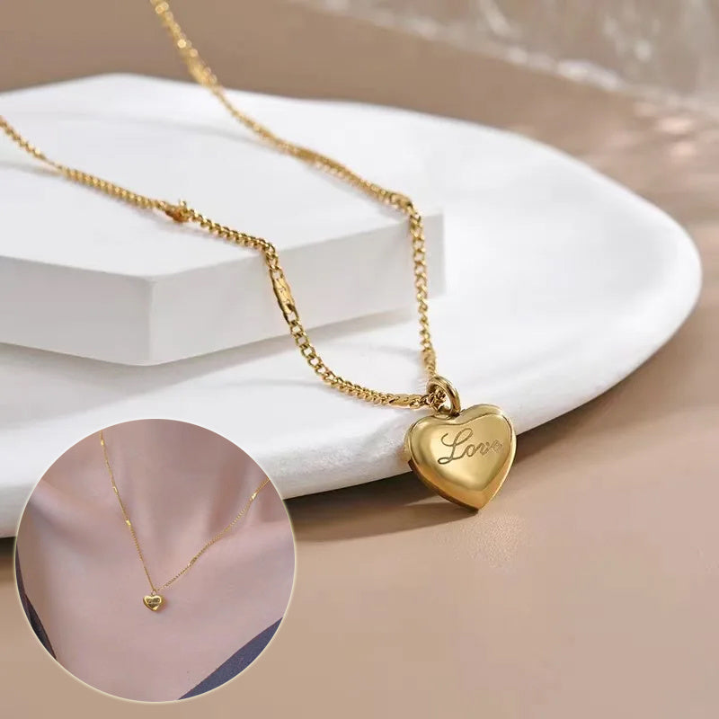 Womens Heart Pendant Necklace