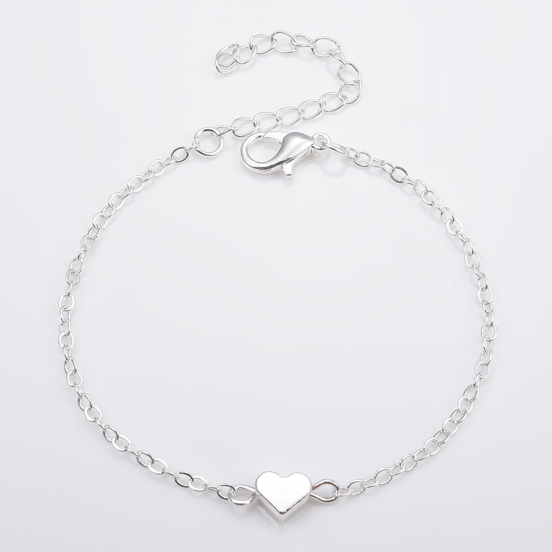 Fashion Simple Alloy Heart Bracelet