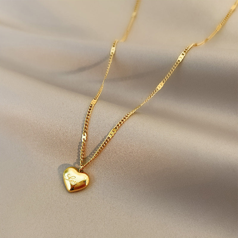 Womens Heart Pendant Necklace