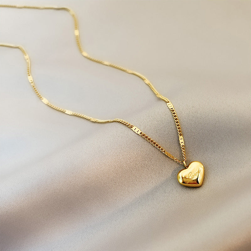 Womens Heart Pendant Necklace